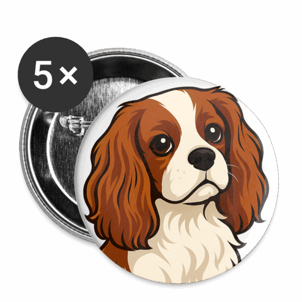 Cavalier King - Buttons small 1'' (5-pack) - Image 2